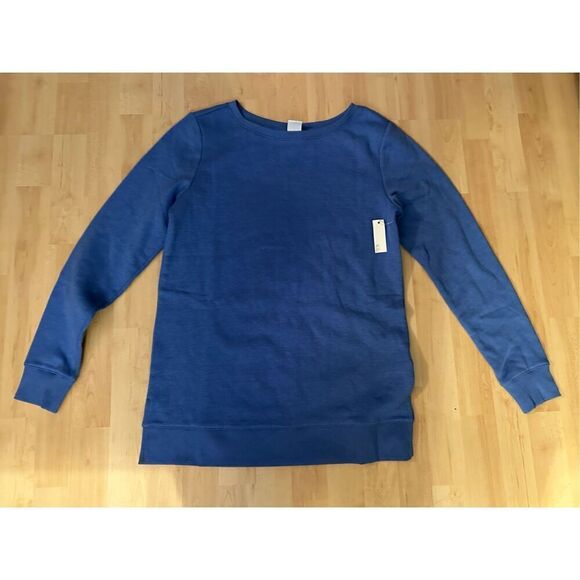 Amazon Essentials Open-Neck Fleece Tunic Sweatshirt S - Picture 1 of 1